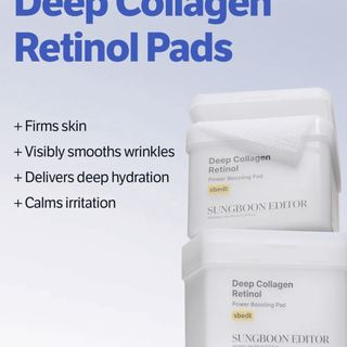 SUNGBOON EDITOR Deep Collagen Retinol Power Boosting Pad (190ml x 100 Pads)