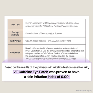 VT COSMETICS Caffeine Eye Patch (110ml / 60 Patches)
